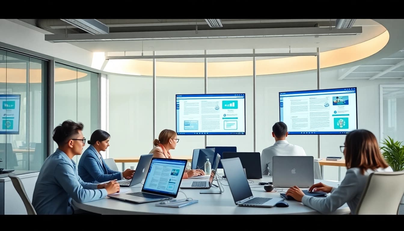 Dynamic workspace featuring WPS下载 software on multiple devices, promoting collaboration and productivity.