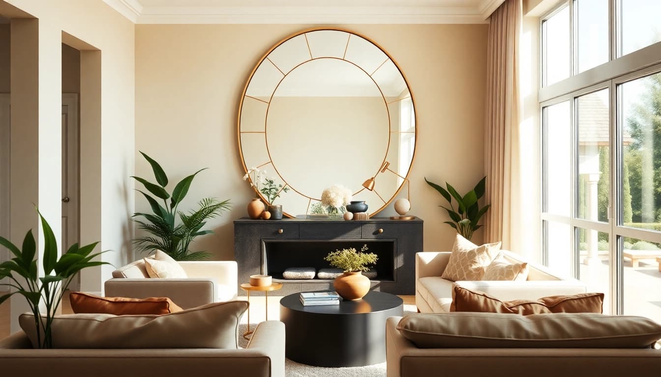 Enhance your decor with bespoke designs from https://merithome.co.uk, featuring a stunning mirror.