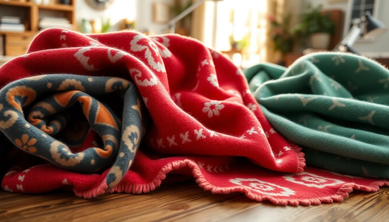 Gebruik gedessineerde fleece stoffen voor warme, creatieve projecten in diverse kleuren en patronen.