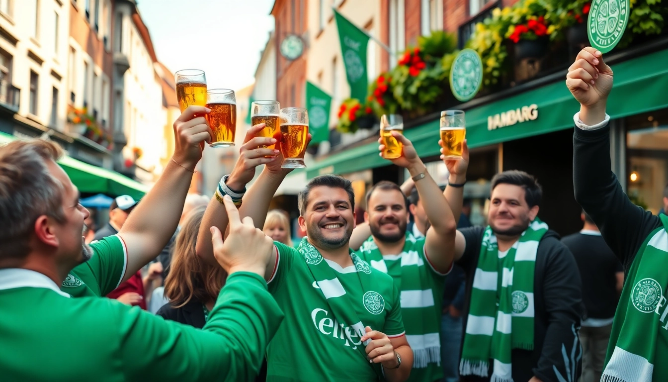 Feiernde Fans im csc hamburg bei einem Pub-Event, Freude in der Luft.