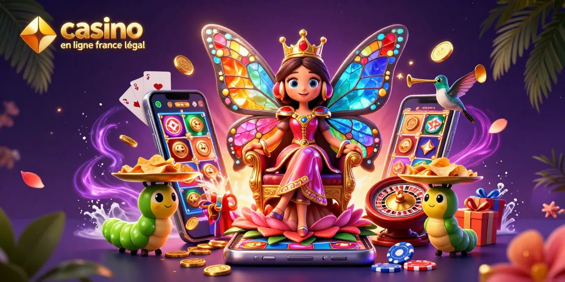 Découvrez l'univers des jeux sur casino en ligne France légal avec une illustration interactive captivante.
