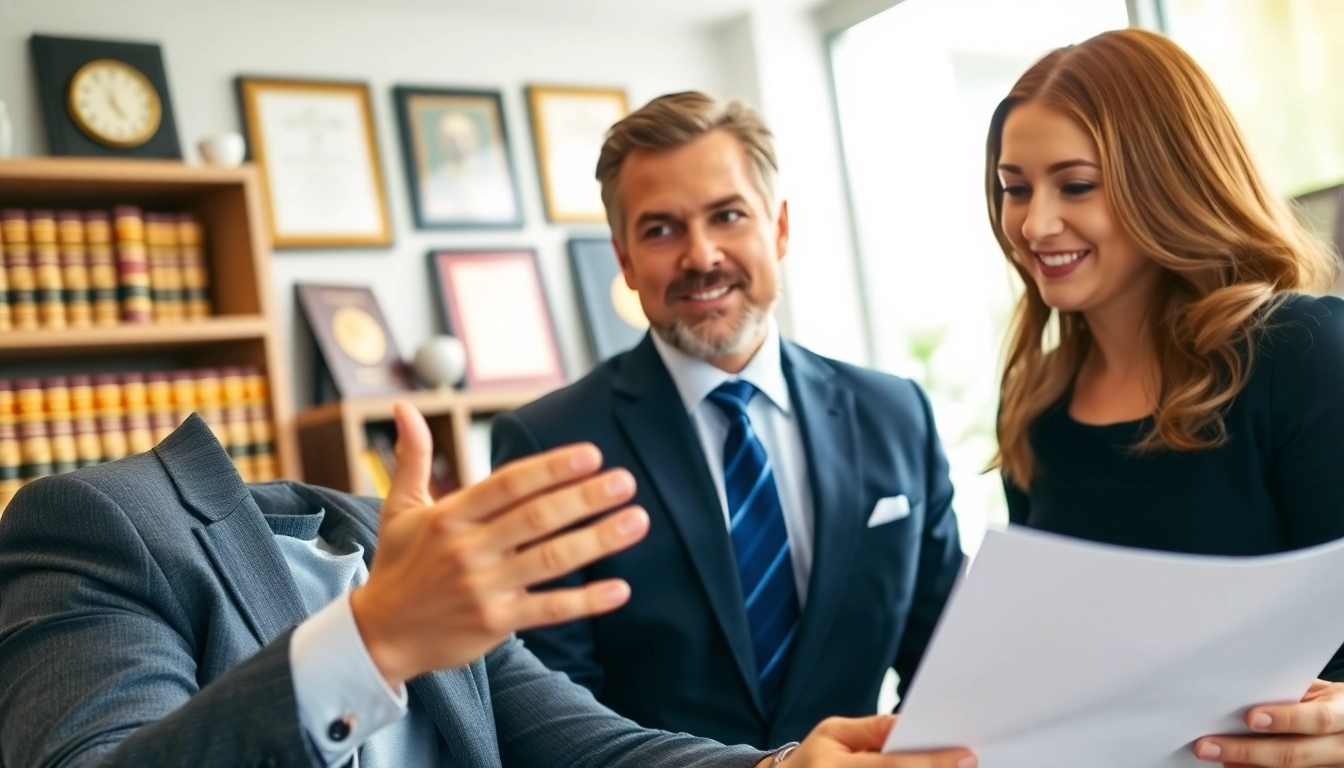 Consultation with a Fort Lauderdale work injury lawyer in a modern office setting.