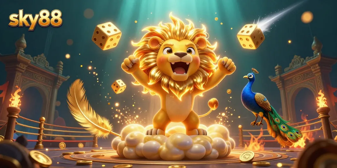 Engage in thrilling gameplay at sky88 with vibrant 3D casino elements and characters.