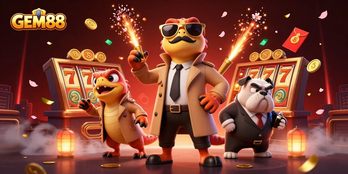 Join the excitement at GEM88 casino with thrilling slot games and engaging visuals from vibrant 3D characters.
