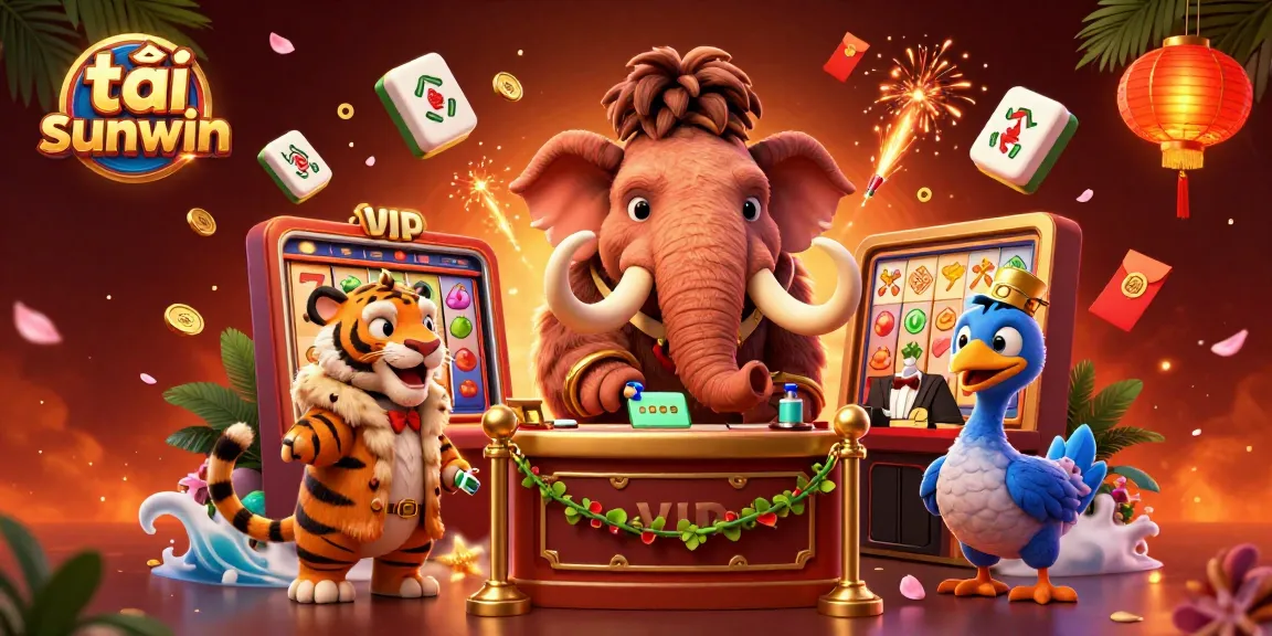 Experience the thrill of tải sunwin with our dynamic 3D casino scene featuring unique characters and vibrant game elements.