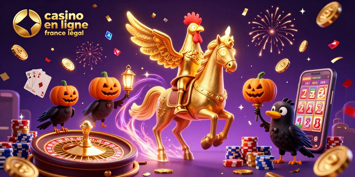 Visitez le casino en ligne France légal et plongez dans l'excitation des jeux avec le coq doré et ses amis.
