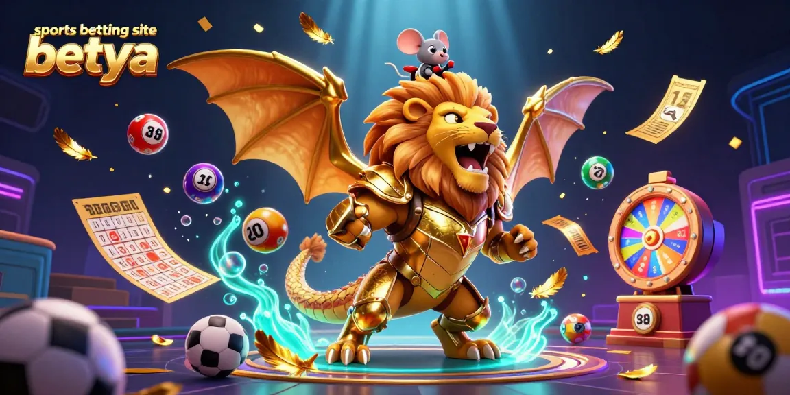 Experience the adrenaline of sports betting site betya with this colorful 3D illustration.