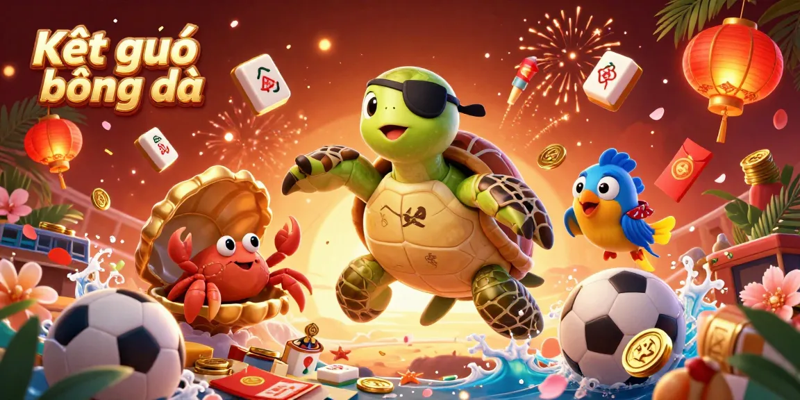 Check the latest Kết quả bóng đá updates with a vibrant illustration featuring unique casino-themed characters.
