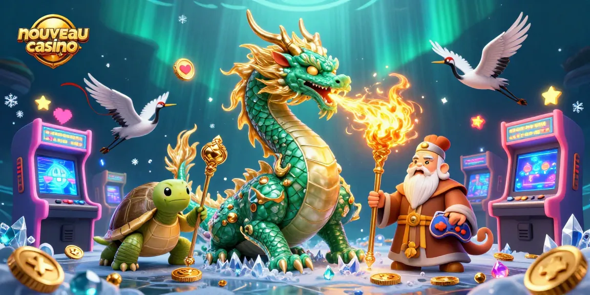 Découvrez les richesses des nouveaux casinos en ligne avec un dragon émeraude et des machines à sous.