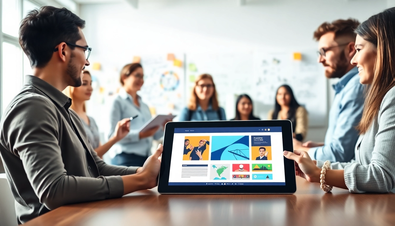 Creating unique edmonton web design solutions in a collaborative office space.