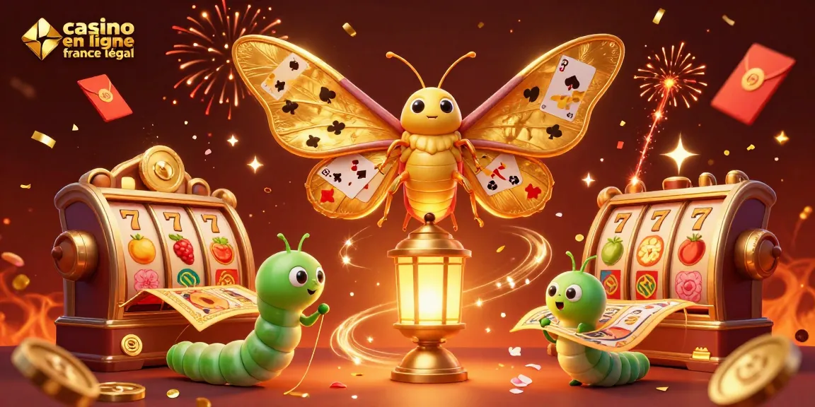 Plongez dans le monde des jeux avec cette illustration captivante de casino en ligne légal en France, remplie d'action.
