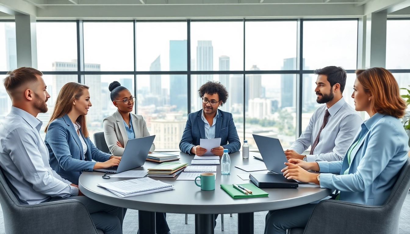 Tax Consultants in Kenya collaborating in a modern office environment showcasing their expertise.