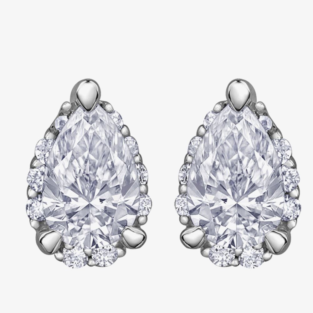 Small Diamond Hoop Earrings in 18ct Gold – Timeless Swiss Elegance