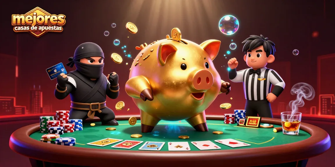 Mejores casas de apuestas muestran acción vibrante con un luchador de sumo y un escenario de póker.