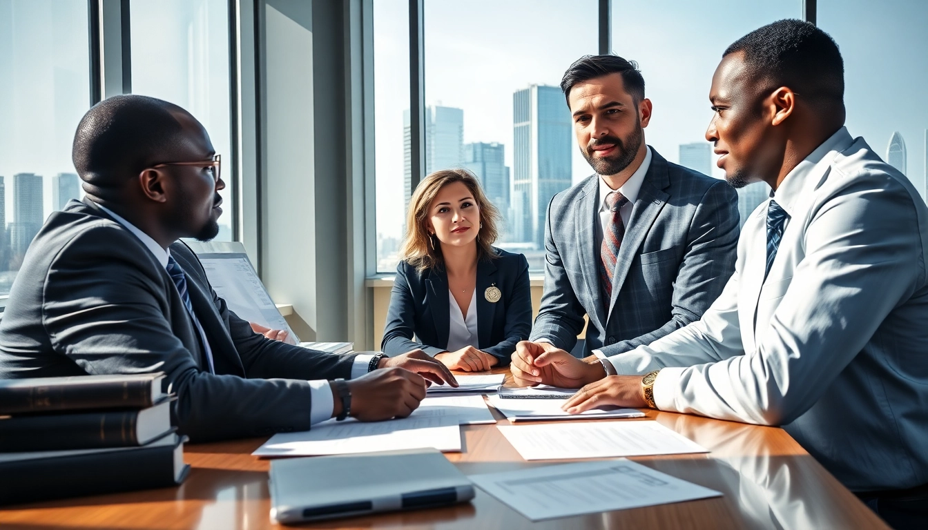 Atlanta Accident Lawyers engaged in a consultation with clients to discuss legal strategies.