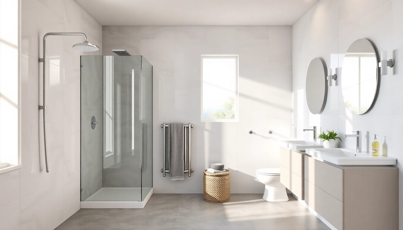 Sonni sanitär Produkte in einem modernen Badezimmer präsentieren