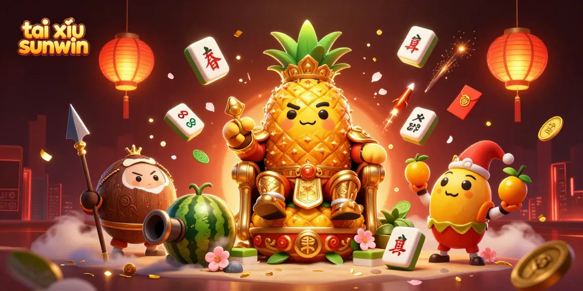 Engage with tài xỉu sunwin by exploring a vibrant beach casino scene featuring animated characters.
