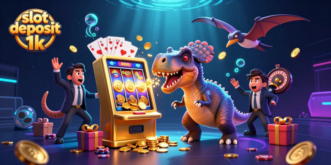 Slot deposit 1k dengan dinosaurus dan mesin slot yang memukau, mengundang keberuntungan!
