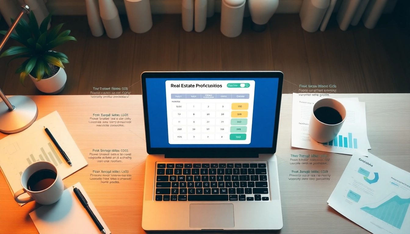 Analyze real estate profitability with an advanced calculator displaying detailed ROI graphs.