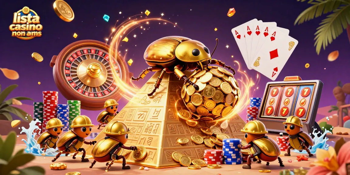 Gioca sui migliori siti della lista casino non AAMS con simboli fortunati e monete d'oro volanti.