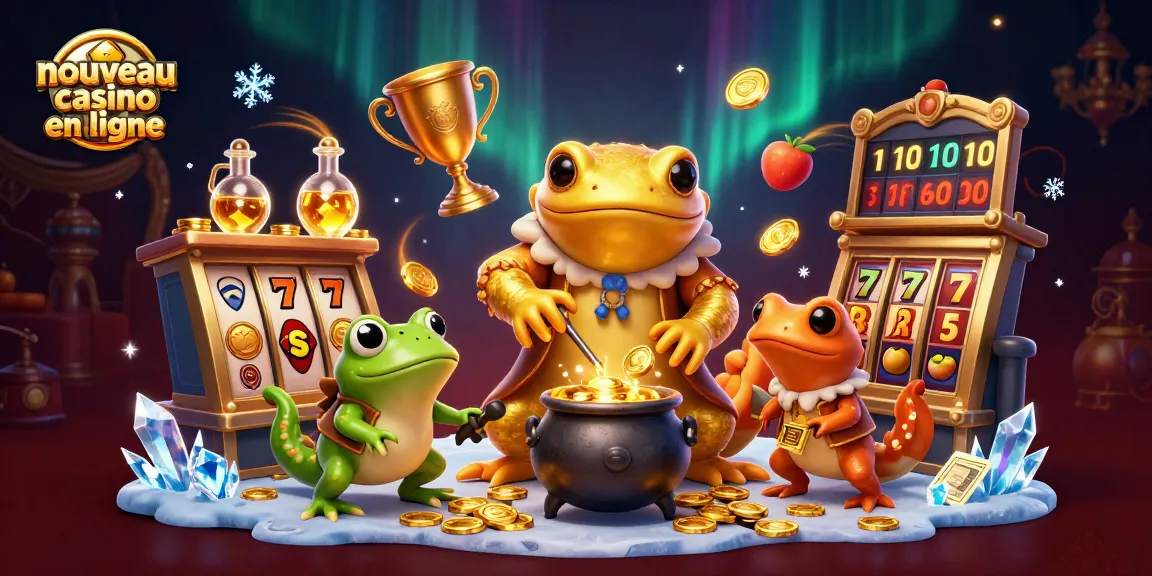 Découvrez les caractéristiques d'un nouveau casino en ligne avec une illustration animée captivante et riche en détails.