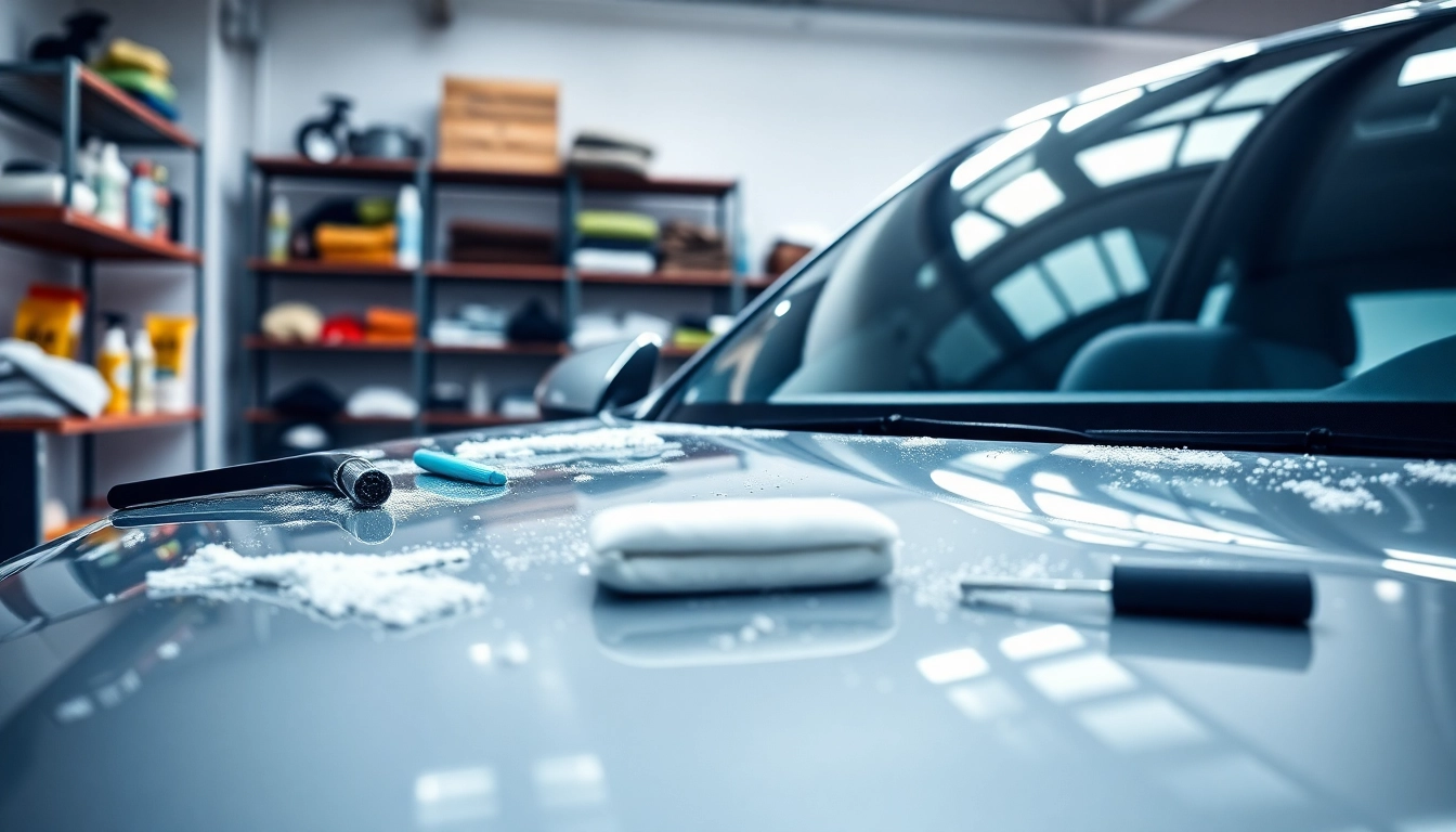 Enhance your vehicle with car detailing Chattanooga in a professional garage setting.
