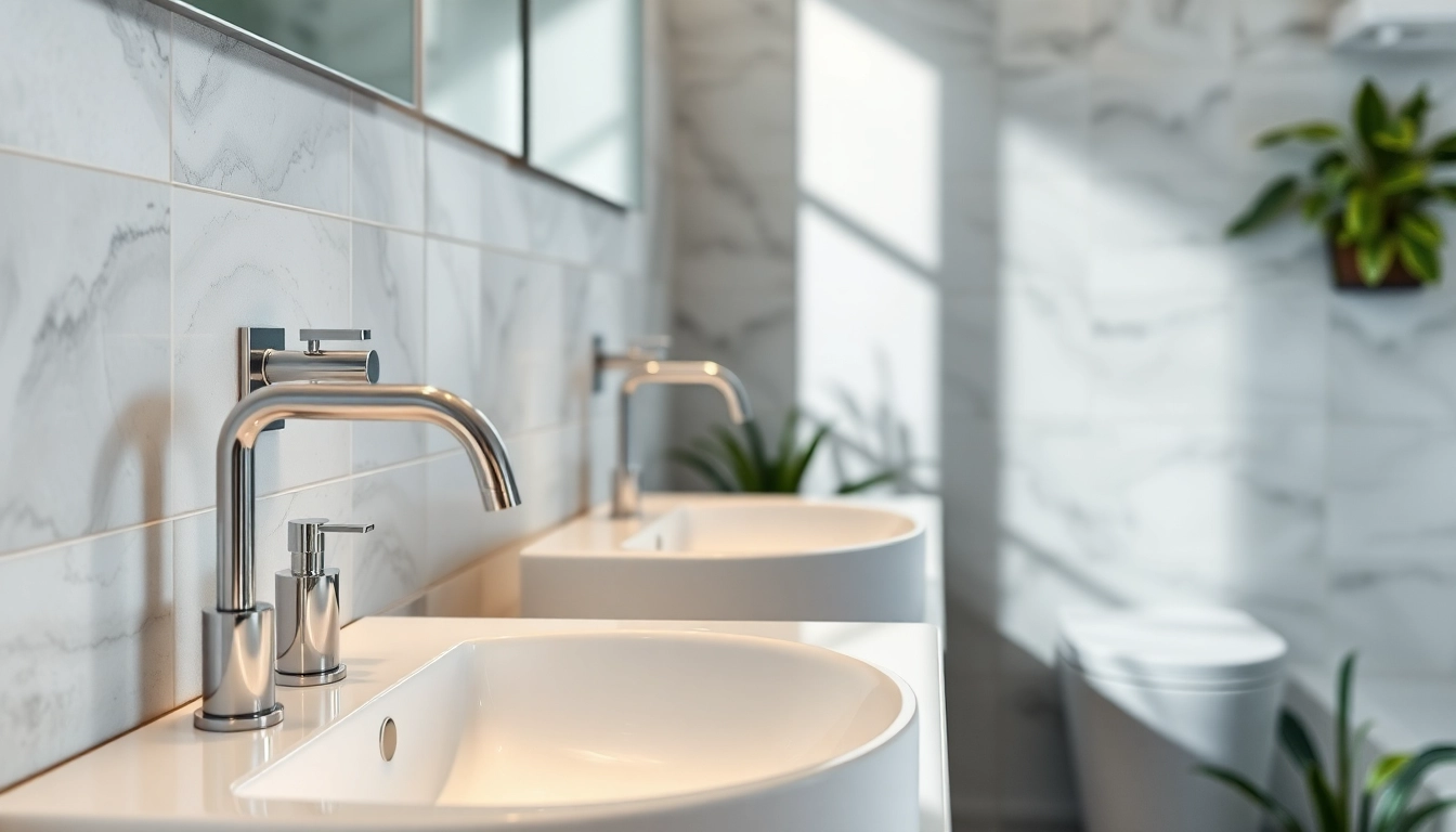 Sonni sanitär GmbH präsentiert moderne Sanitärlösungen in einem eleganten Badezimmer.