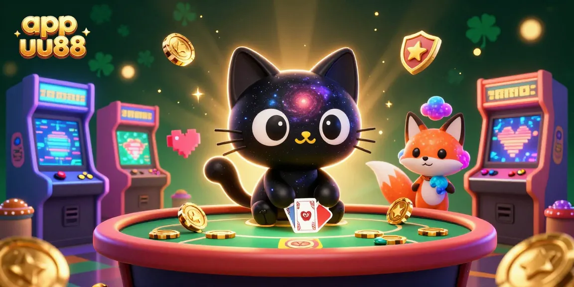 Engage with the exciting app uu88 at the cosmic casino table, enjoying gaming adventure.
