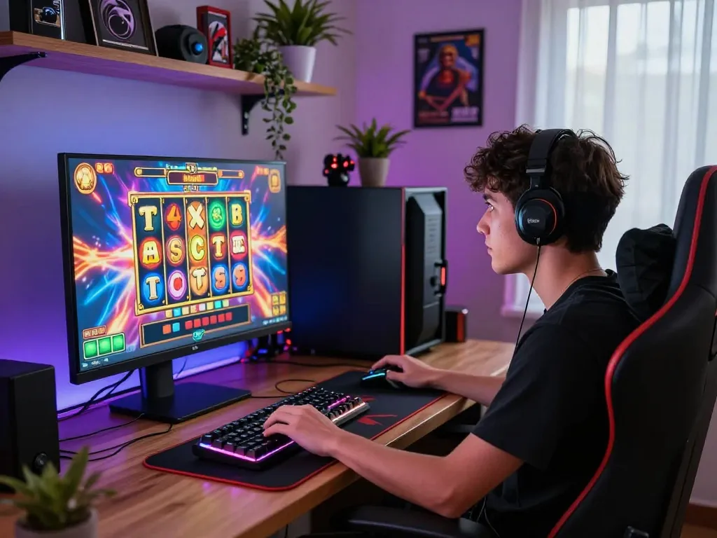 Pengalaman permainan slot online yang menarik dengan visual dinamis dan pemain yang terlibat, slot gacor hari ini dalam pengaturan permainan modern.