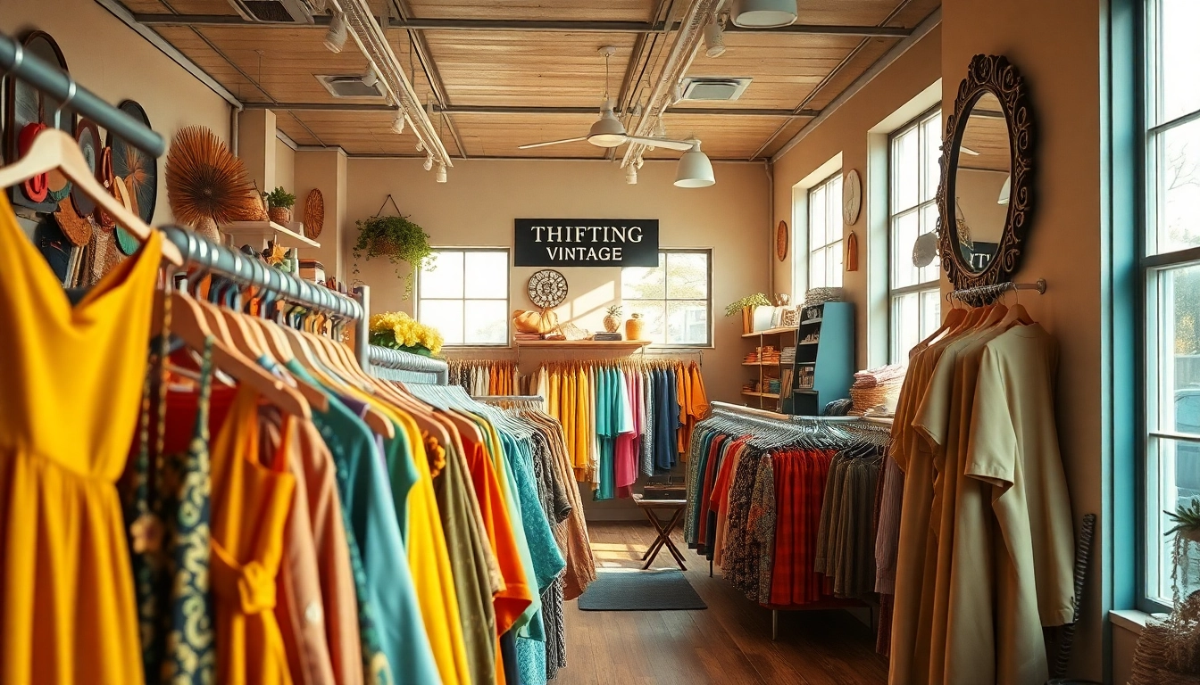 Shop vibrant vintage clothing at https://thrift-vintage.com/ with a welcoming atmosphere.