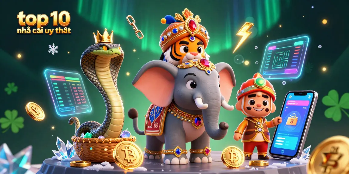 Experience top 10 nhà cái uy tín with vibrant casino visuals featuring colorful elements and characters.