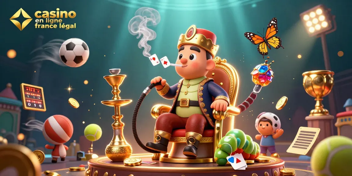 Jouer sur un casino en ligne France légal avec un maître de hookah 3D et des éléments de jeu captivants.
