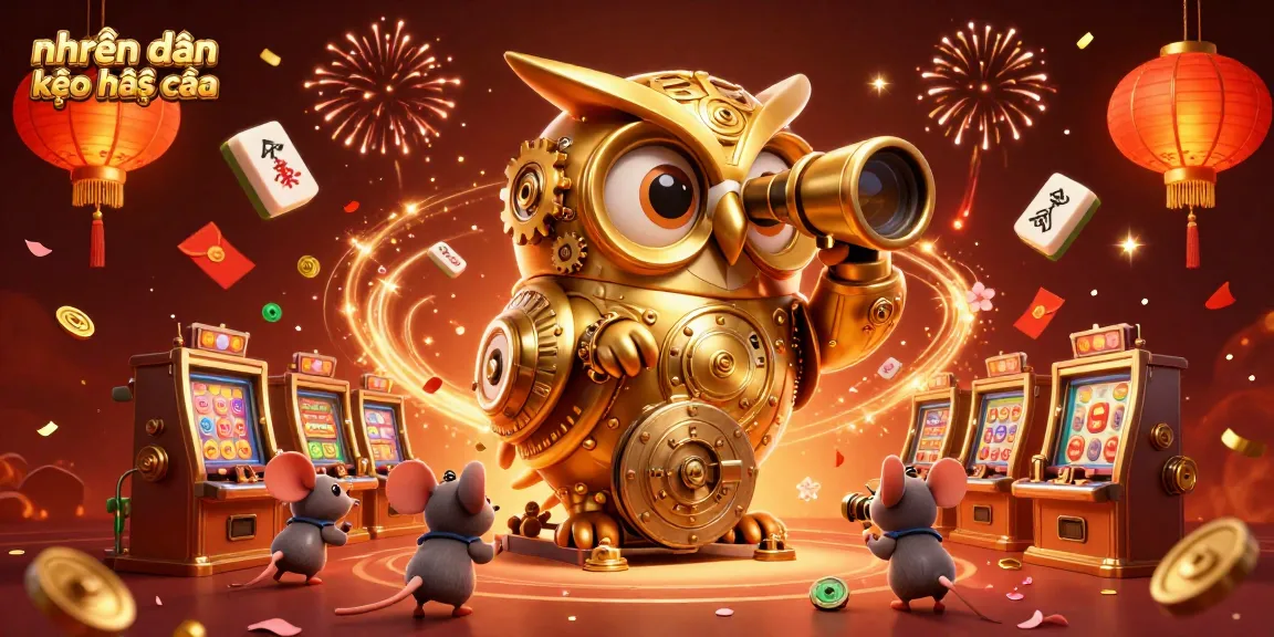 Experience nhận định kèo nhà cái with a dynamic 3D casino scene filled with festive elements and engaging characters.