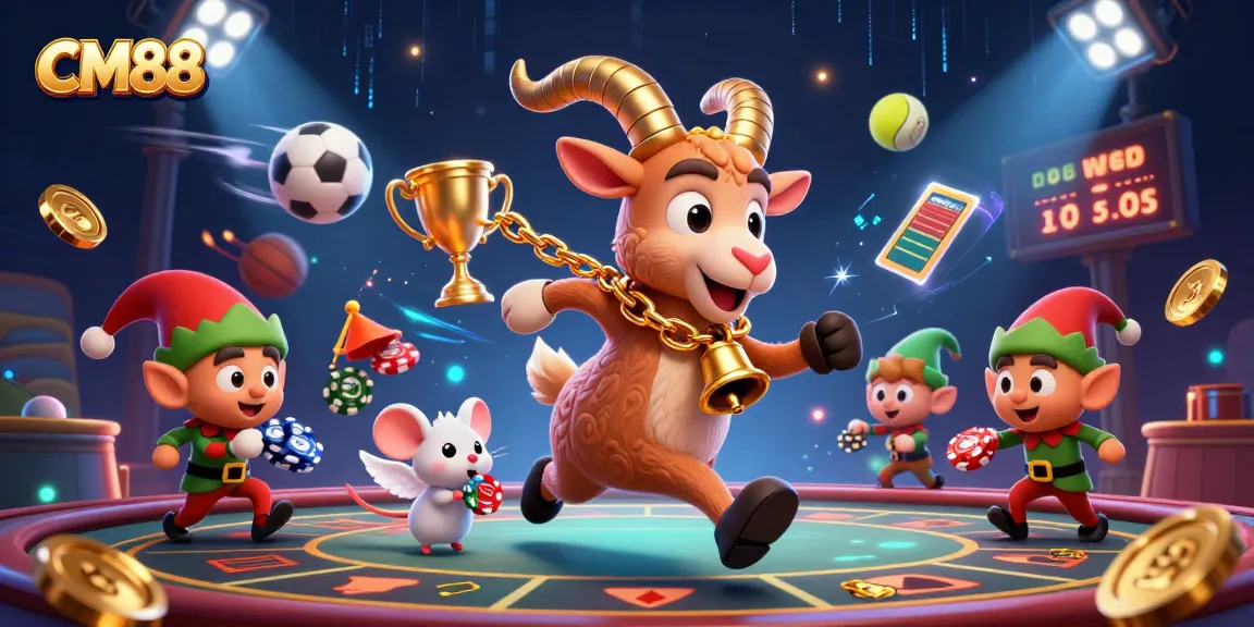 Engage with CM88's festive casino experience as you see Krampus goat and elf gremlins in action.