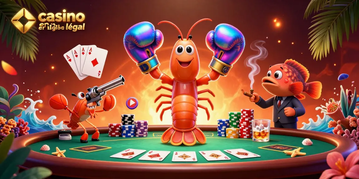 Jouer au casino en ligne France légal avec des personnages colorés dans une ambiance dynamique