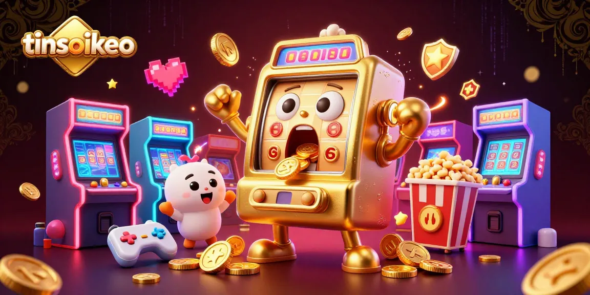 Engage with tinsoikeo as slot machines celebrate a jackpot win amidst vibrant gaming elements.