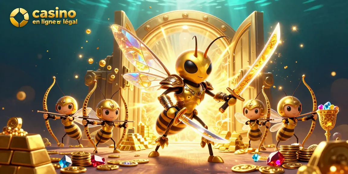 Explorez une représentation vibrante du casino en ligne France légal avec une scène captivante et des éléments fascinants.