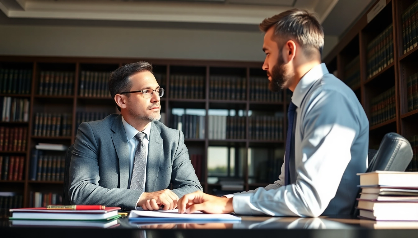 Consultation with a Houston Injury Attorney emphasizing trust and professionalism during legal discussions.