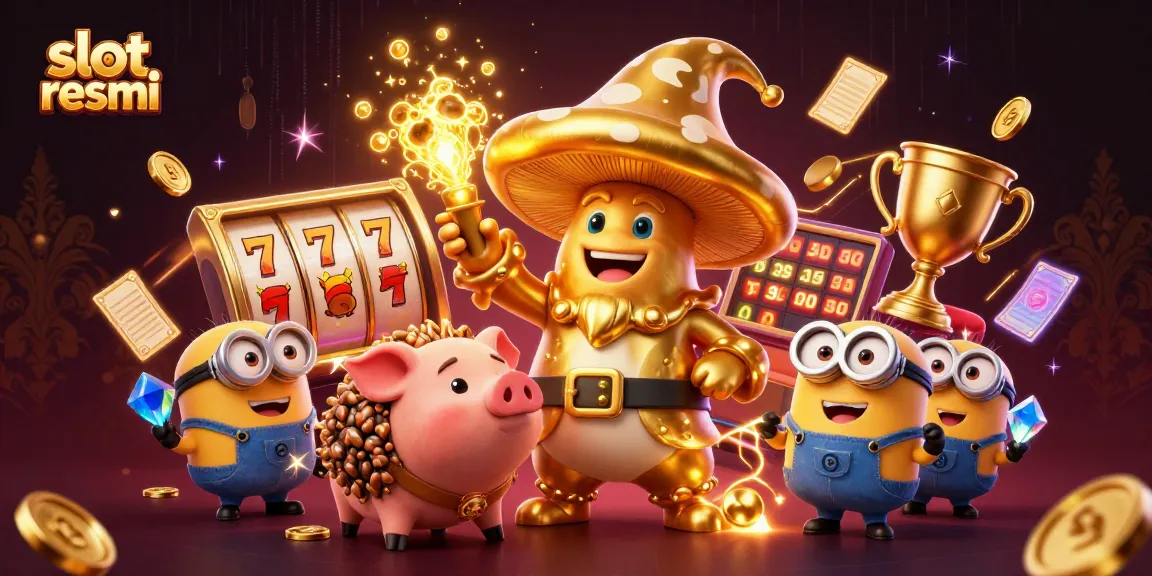 Spin and win big with slot resmi in this magical 3D illustration of casino adventures.