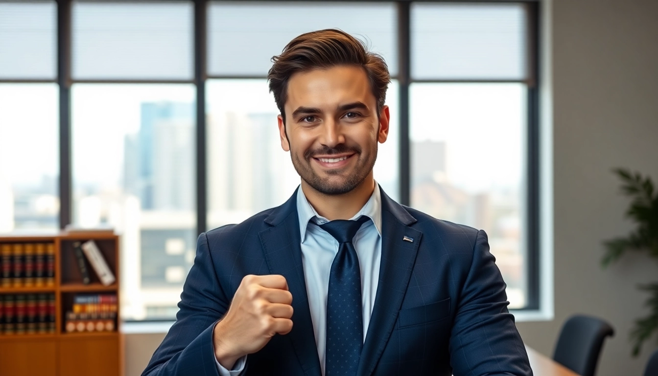 Orlando Injury Lawyer in a professional office setting demonstrating confidence and competence
