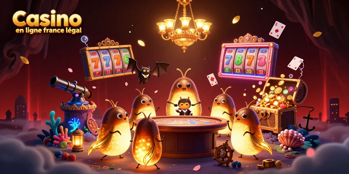 Jouez au casino en ligne légal en France avec des écureuils luminescents illuminant le casino sous-marin.