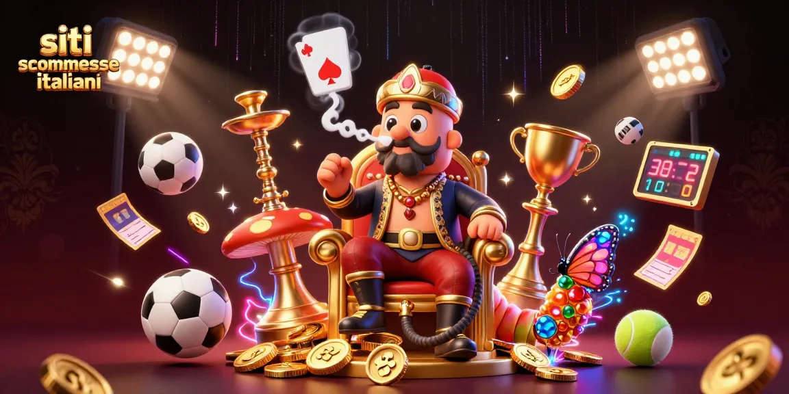 Scommetti su siti scommesse italiani con un'illustrazione vivace di gioco e premi emozionanti.