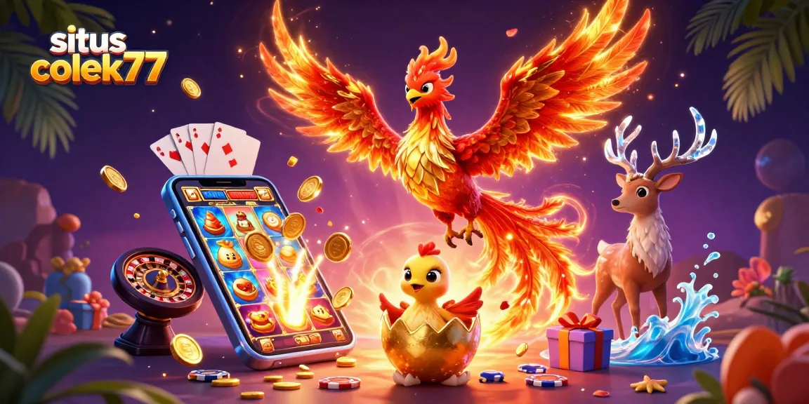 Experience the thrill of winning with situs colek77's dynamic casino scene featuring flame phoenix and immersive gameplay.