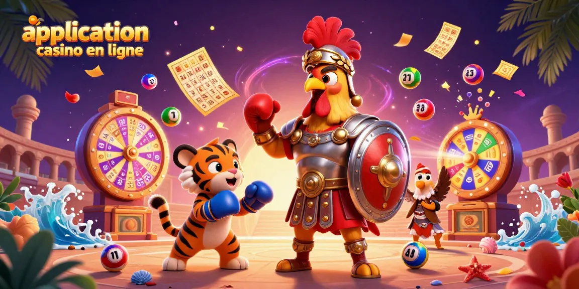 Appliquez l'application casino en ligne pour gagner à travers une scène dynamique de jeux de loterie.