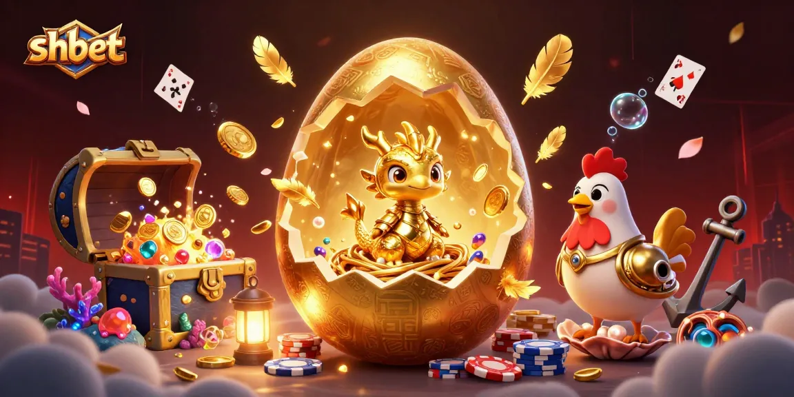 Experience shbet's vibrant online casino world with golden dragon and poker chips