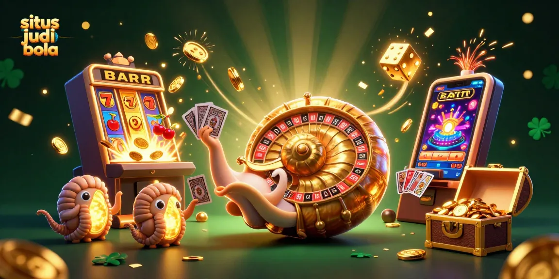 Situs judi bola featuring a captivating 3D nautilus roulette wheel and jackpot scene with dynamic casino action.