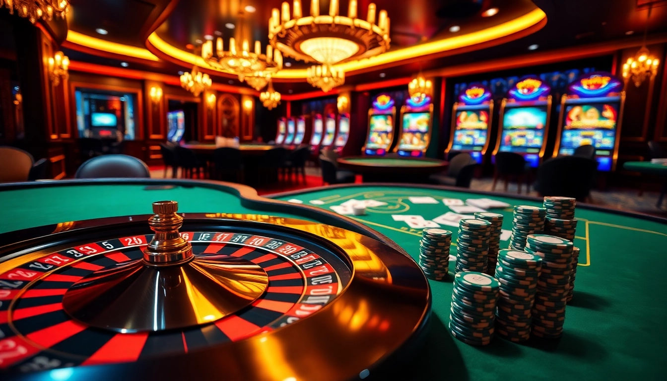 Ressentez l'excitation du meilleur casino en ligne avec des tables de poker vibrantes et des roues de roulette.