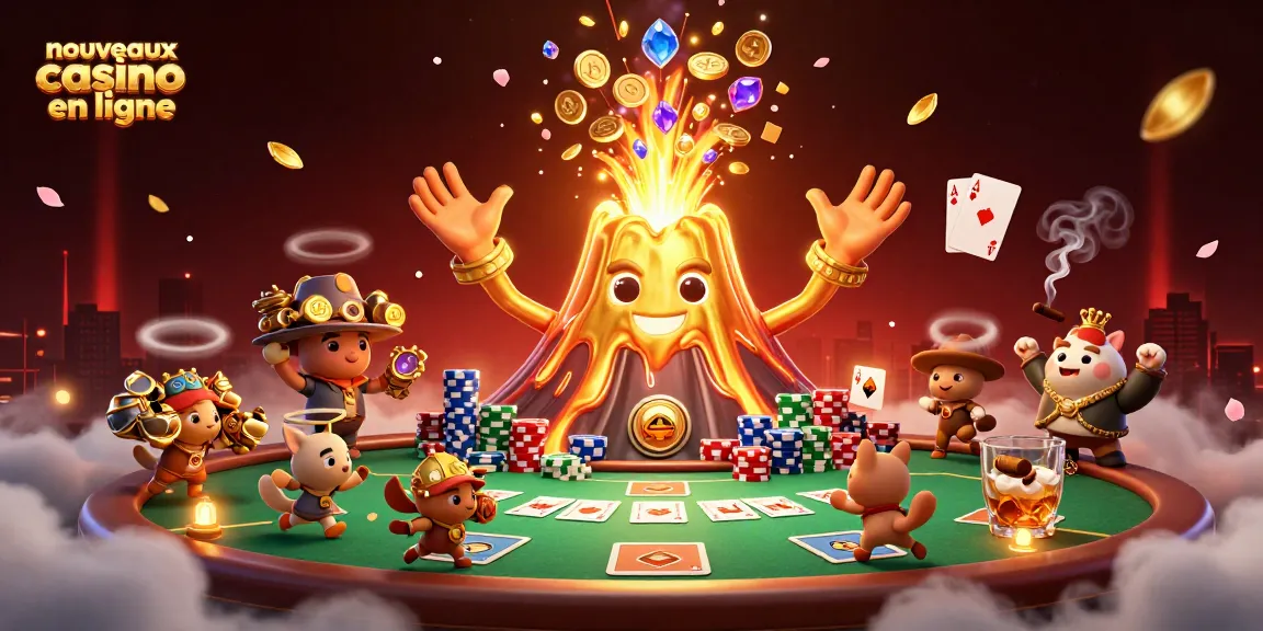 Nouveaux casinos en ligne : volcans dorés et trésors dans un monde de poker vibrant.