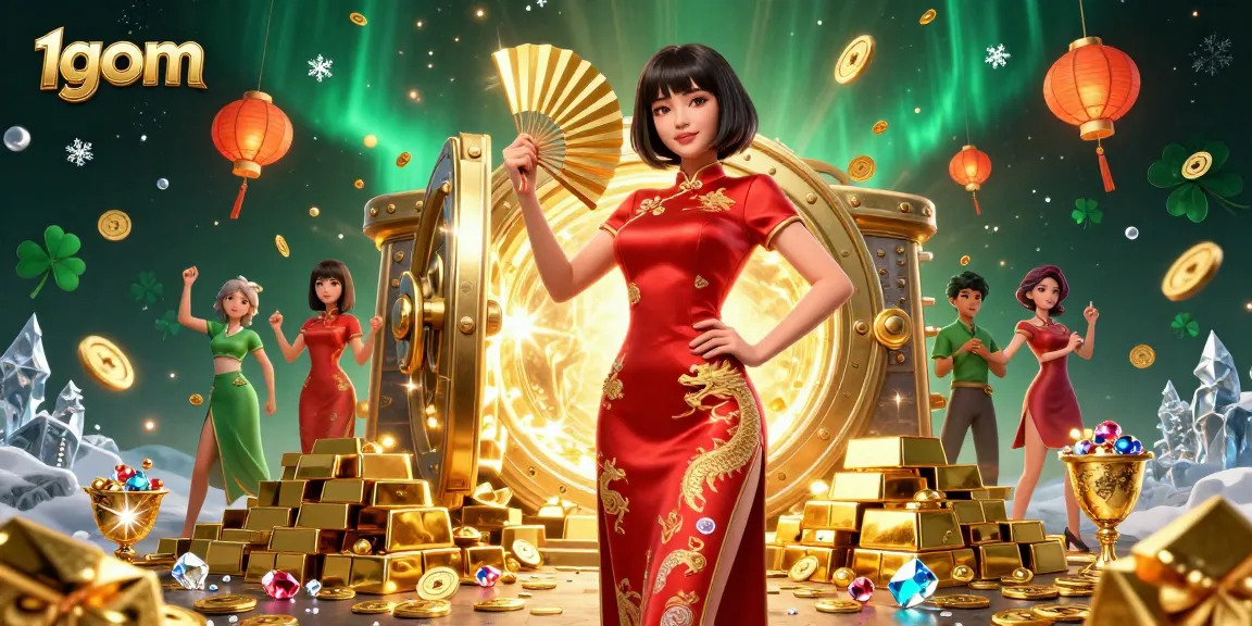 Betting on 1gom to win big while enjoying luxury décor and spectacle in 3D casino style.