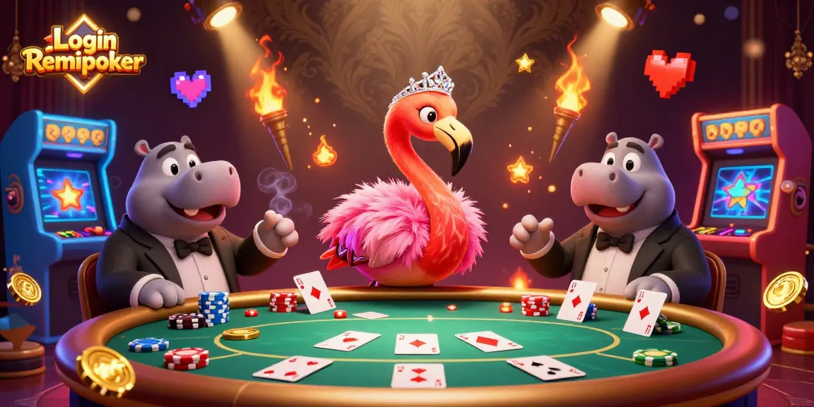 Join the fun and winnings at Login Remipoker with lively poker action and vibrant characters.